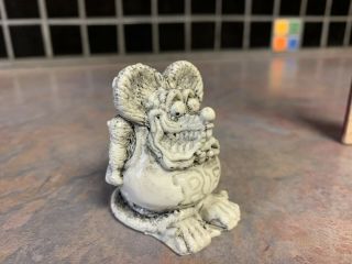Tiny Rat Fink Resin Figure.  From Ed Big Daddy Roth Wierd - O 