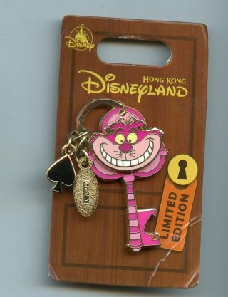 Hkdl Disney Hong Kong Disneyland Alice In Wonderland Cheshire Cat Key Le 400 Pin