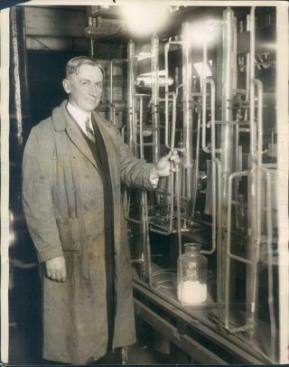 1928 Press Photo Univ Of Chicago Il Chemist William Draper Harkins - Ner28795