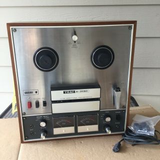 Vtg 70s Teac A - 2050 Japan Stereo Reel To Reel Player Bi - Directional Recording