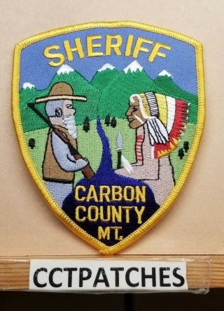 Carbon County,  Montana Sheriff (police) Shoulder Patch Mt