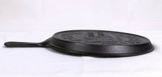 Cast Iron Cracker Barrel Old Country Store Shallow Skillet Griddle Pan 3