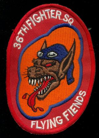 Usaf 36th Fighter Squadron Flying Fiends Patch T - 3