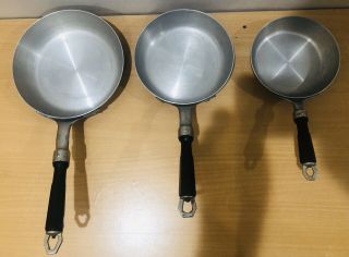 Set 5 Vintage Alpine Brand Sauce Pans Made in Italy 3