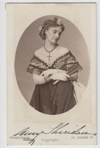 Stage Cdv - Amy Sheridan,  Burlesque Actress Who Once Performed As Lady Godiva