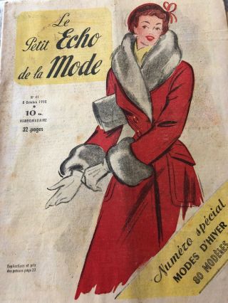 Le Petit Echo De La Mode.  October 1950