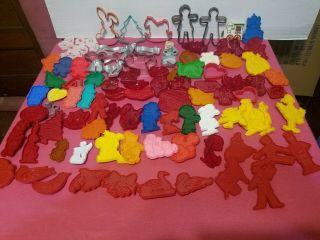 Over 135 Vintage Cookie Cutters Disney,  Hanna Barbara,  Sesame Street And More