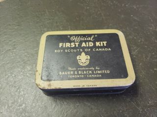 Vintage Official First Aid Kit Boy Scouts Of Canada