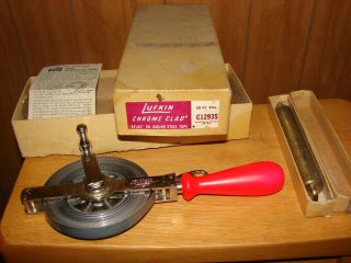 Vintage Lufkin Rule Co.  Atlas Chrome Clad Oil Gauging Steel Tape