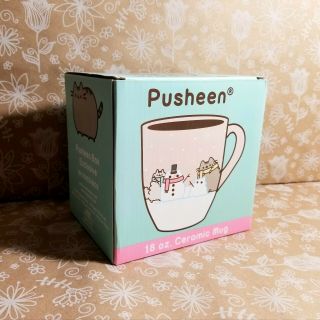 Pusheen Winter Themed 18 Oz Ceramic Mug - Pusheen Box 2017 Exclusive,