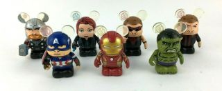 Disney Vinylmation 3 " - Marvel Avengers - Set Of 7 Includes Variant Hulk Chaser