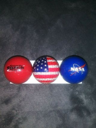 Nasa Golf Balls Set Of 3 Kennedy Space Center