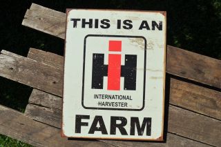 International Harvester Farm Tin Sign - Mccormick - Deering - Ih Farmall Tractor