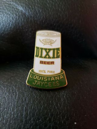 Dixie Beer Louisiana Jaycees Lapel Pin