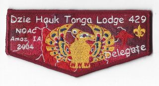 Oa 429 Dzie - Hauk Tonga 2004 Noac Delegate Flap Mar Bdr.  Jayhawk Area Ks [mo - 1669