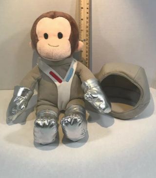 Curious George Astronaut Monkey 14 " Plush Universal Studios/gund Exc