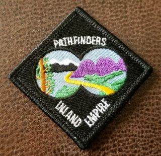 Vintage Pathfinder Inland Empire 2.  5 " Iron On Boy Scouts Patch Badge Girl Cub
