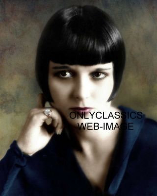 Sexy Lulu Louise Brooks Color Portrait Cool Piercing Eyes 8x10 Photo Ring Finger