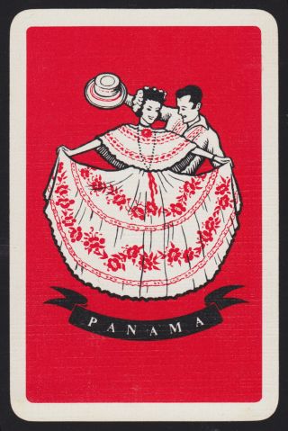 1 Single Vintage Swap/playing Card Dancing Couple Id 