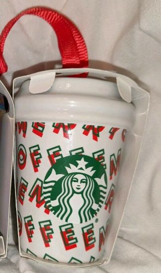 Starbucks Merry Ceramic Christmas Ornament 2019
