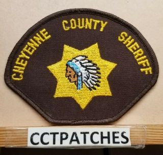 Cheyenne County,  Nebraska Sheriff (police) Shoulder Patch Ne