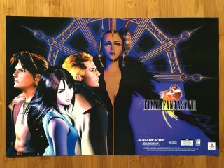 Final Fantasy 8 Viii Ps1 Playstation 1 1999 Poster Ad Print Art Official Promo