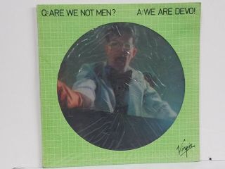 Devo Q: Are We Not Men? 12 " Picture Disc 1979 Uk Virgin Factory