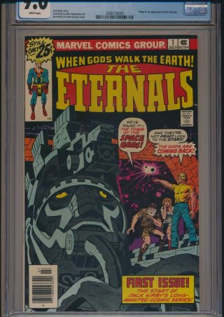 MARVEL THE ETERNALS 1 1976 CGC 9.  0 JACK KIRBY WHITE PAGES 1st APPEARANCE/ORIGIN 2