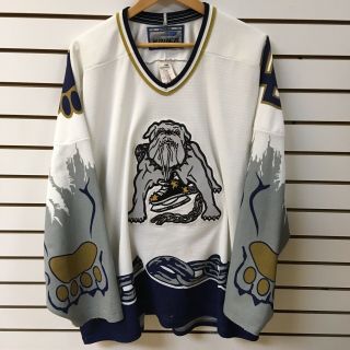 Vintage Long Beach Ice Dogs Hockey Jersey Size 2 Xl Bauer