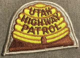 Vintage " Utah Highway Patrol " Patch Ut Law Enforcement Officer Police Trooper
