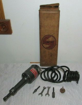 Vintage Dumore Hand Grinder 10 - 051 22,  000 Rpm 115 Volts Plus Attachments