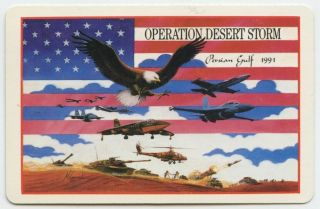 Single Playing Card - Usa - Patriotic - Operation Desert Storm [882]