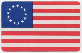 Single Playing Card - Usa - Patriotic - American Flag [704]