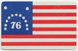 Single Playing Card - Usa - Patriotic - American Flag - 76 [701]