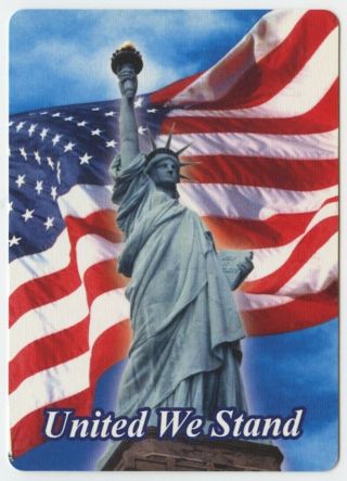 Single Playing Card - Usa - Patriotic - United We Stand [874]