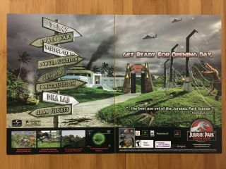 Jurassic Park: Operation Genesis Ps2 Xbox Pc 2003 Vintage Poster Ad Art Official