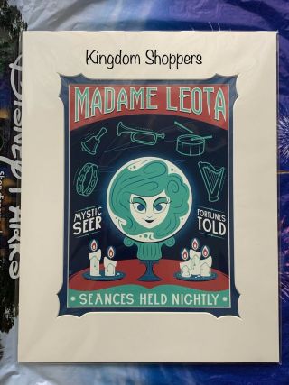 Disney Wonderground Haunted Mansion Madame Leota Deluxe Print By David Perillo