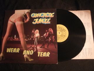 Concrete Jungle - Wear And Tear - 1988 Private Vinyl 12  Lp.  / Vg,  / Metal