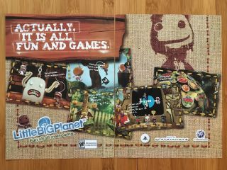 Littlebigplanet Ps3 Playstation 3 2008 Poster Ad Art Print Promo Official Rare