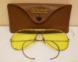 Vintage Bushnell Shooting Glasses With Yellow Lens In & Case