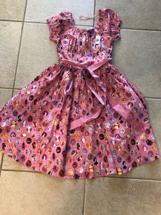 Nwt Disney Dresses Parks Dooney & Bourke Pink Dogs Dress Size Xl 1xl Women’s