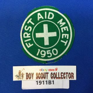 Boy Scout 1950 Felt First Aid Meet Patch
