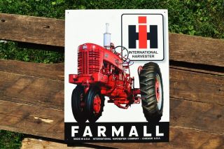 Farmall 400 Tractor Tin Sign - Mccormick - Deering - Ih - International Harvester
