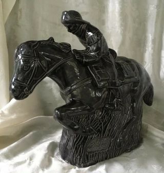 Pony Express Western Cowboy on Horse Ceramic Cookie Jar.  Kaye’s Kreations 30/150 2