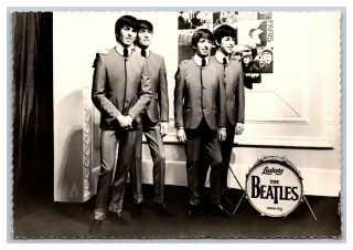 Rppc The Beatles In Wax At Madame Tussaud " S Real Photo Postcard Pc2116