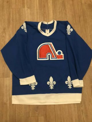 Vintage Quebec Nordiques Ccm Maska Nhl Hockey Jersey Mens Size Xl