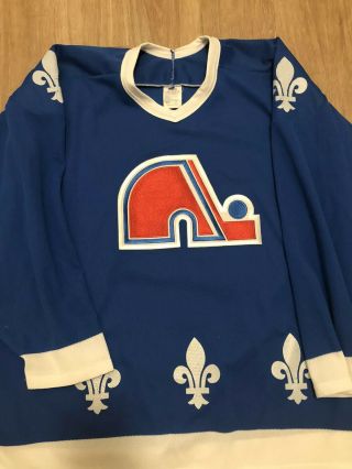 Vintage Quebec Nordiques CCM Maska NHL Hockey Jersey Mens Size XL 2