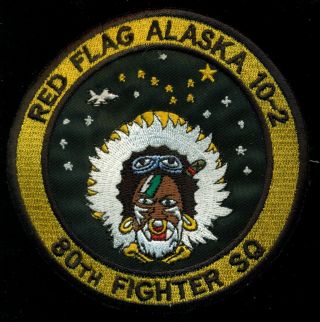 Usaf 80th Fighter Squadron Red Flag Alaska 10 - 2 Patch T - 5