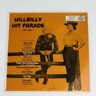 Hillbilly Hit Parade Vol 1 Various Country Lp Vinyl 33 Rpm Music Record Album