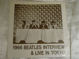 The Beatles - 1966 Beatles Interview/live In Tokyo.  1986 Japan 7 " Flexi.  E7528.  Nm